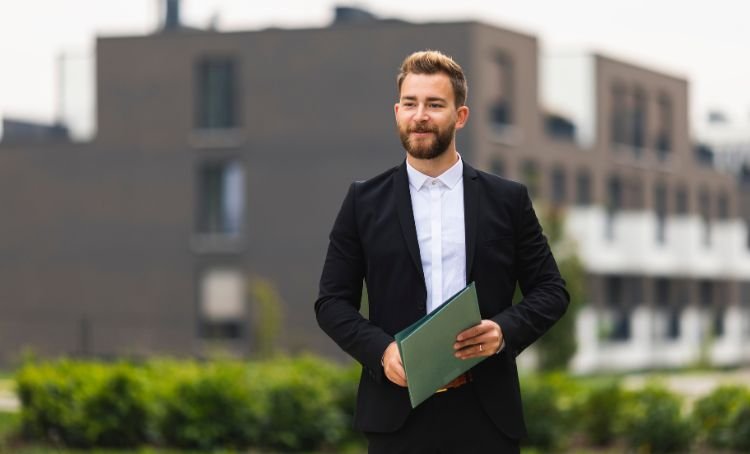 A property investor walking with a checklist - ECF