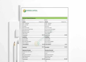 Personal Financial Statement