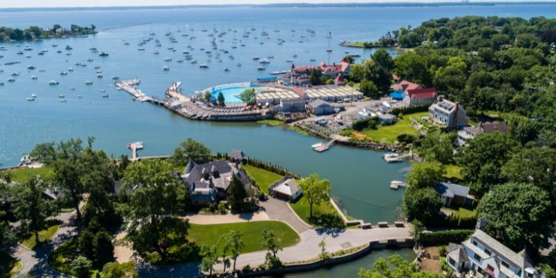 The Westchester County coastline with beautiful commercial rental properties - ECF